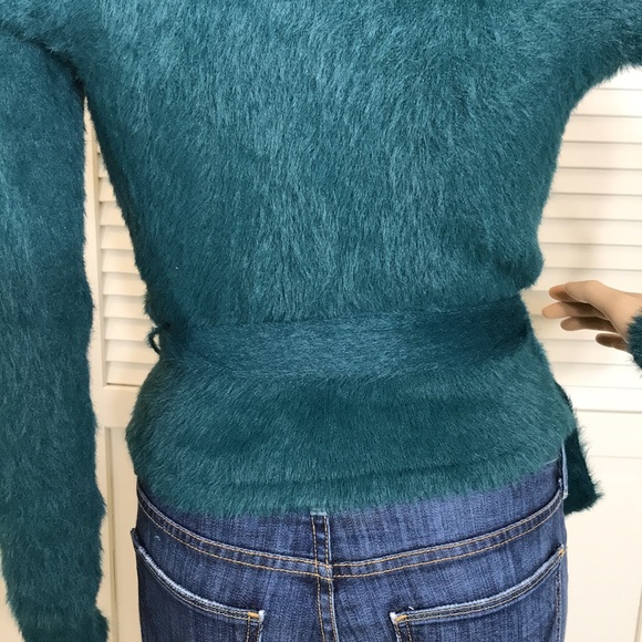 Revolve MAJORELLE Emerald Green Coco Wrap Sweater XS - Picture 12 of 15